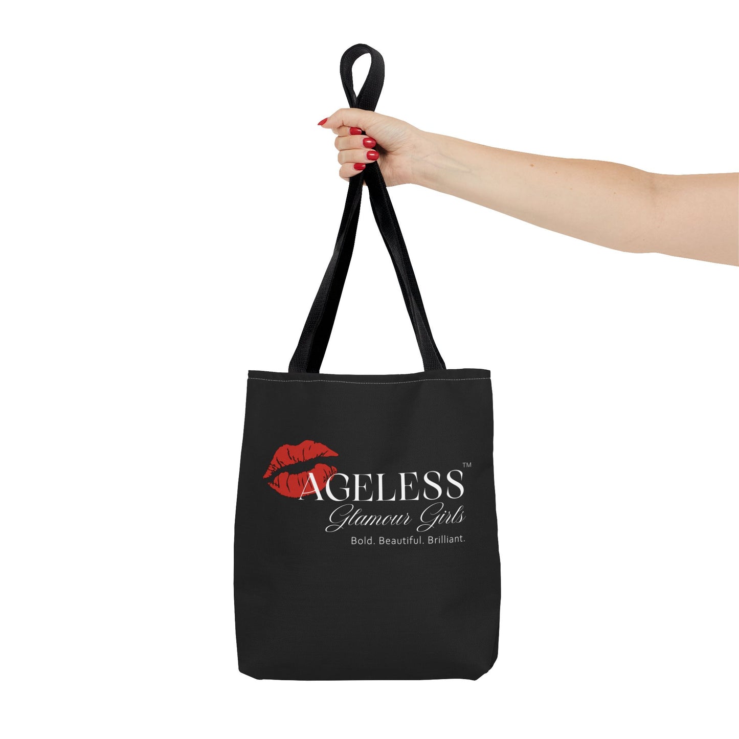 AGG Signature Everyday Tote - Black | Classic Carryall Bag for Women 50+