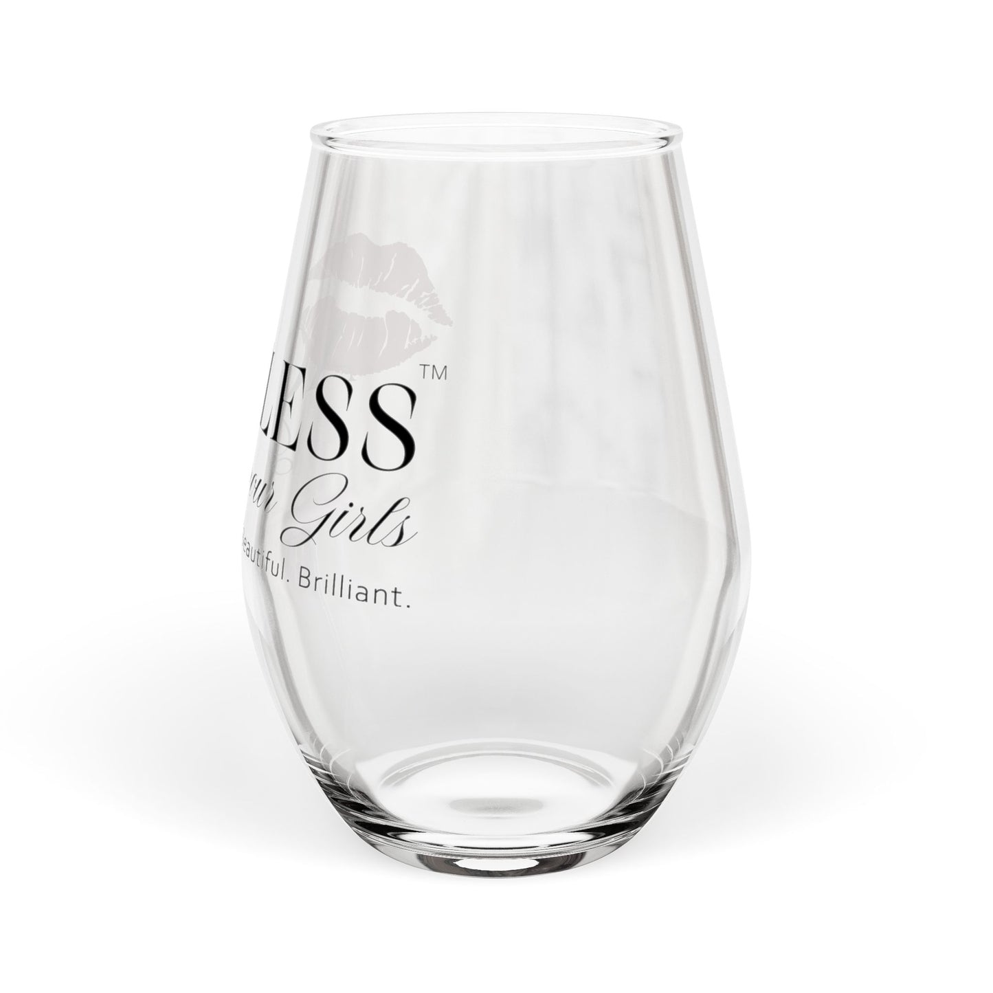 AGG Stemless Wine Glass: Sip Boldly, Live Brilliantly (Stemless Wine Glass, 11.75oz)